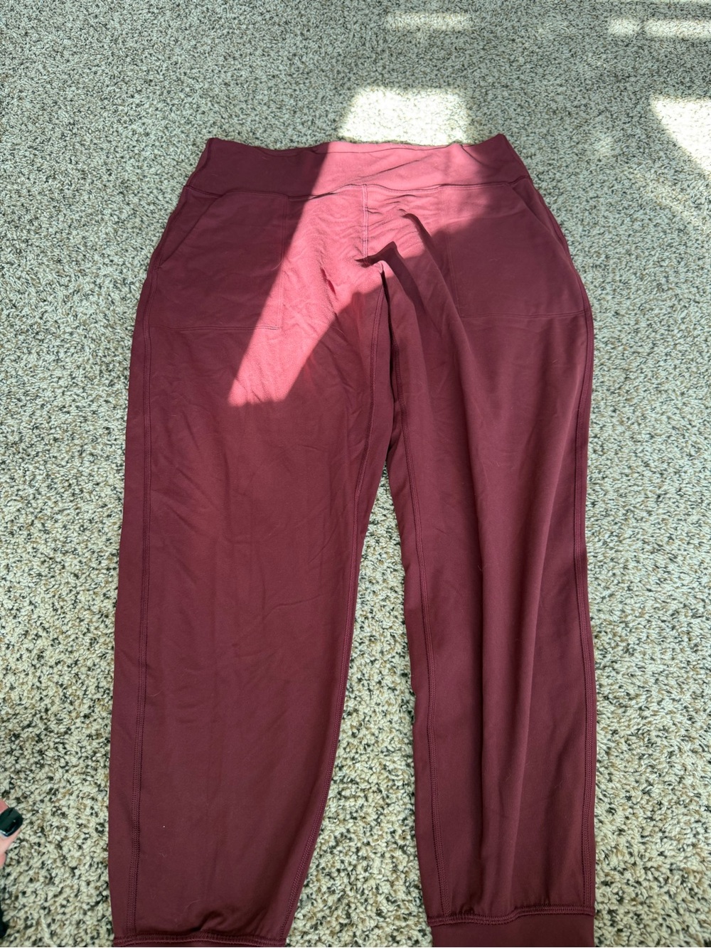 lululemon athletica Burgundy Track Jogger Pants